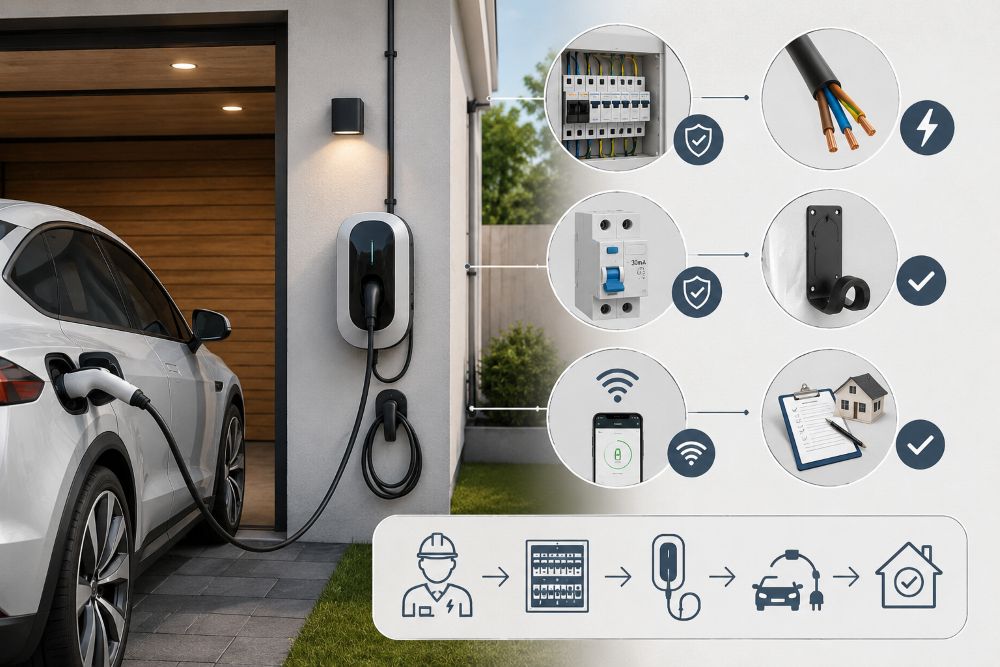 O Que É Necessário para Instalar um Carregador de Carro Elétrico em Casa?